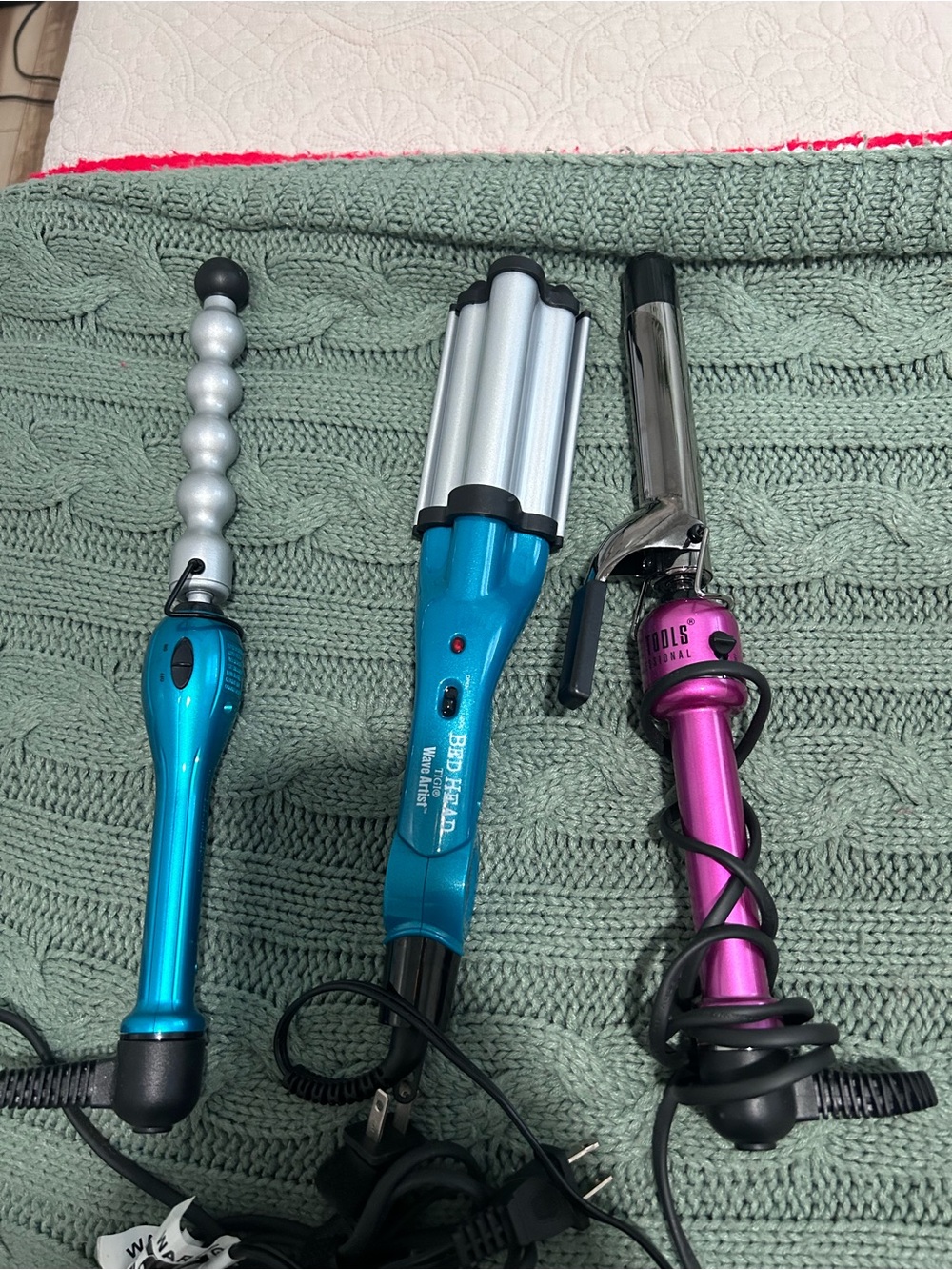 BedHead Trio Styling Set in Teal Blue and Pink